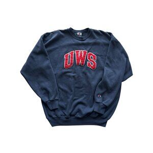 Vintage Champion UWS Navy Crewneck Sweatshirt XX-Large 50/50 Cotton Polyester XX